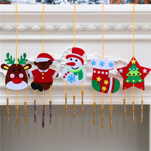 Ornements de carillon éolien faits à la main de Noël bricolage, jouets éducatifs de <span class=keywords><strong>maternelle</strong></span>, petits cadeaux, cadeaux et récompenses, articles de décoration - Product Image 1