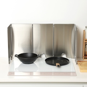 BLUE HOME Splatter Guard para cocinar 5 lados plegable tipo compacto Pantalla de salpicaduras de grasa de acero inoxidable herramienta de cocina - Product Image 2