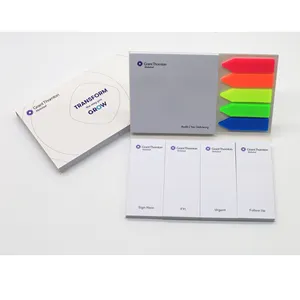 Promotional Custom logo stationery sticky note and notepad and kawaii sticky notepad memo pad with sticky tabs