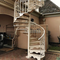 CBMMart extérieur antique structure en fonte française marches en acier escalier en colimaçon