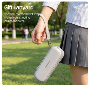 Sac de transport portable pour <span class=keywords><strong>DJI</strong></span> <span class=keywords><strong>Osmo</strong></span> <span class=keywords><strong>Pocket</strong></span> 4, boîte de protection rigide pour voyage avec bandoulière, accessoires <span class=keywords><strong>Pocket</strong></span> 4/3 - Product Image 5
