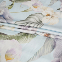 Drap de lit en microfibre mélangé Tencel numérique 3D parure de lit jupe de lit imprimée couverture de luxe conception personnalisée ensembles de draps de lit de fleurs