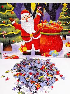 Nhà sản xuất trò chơi xếp hình chất lượng cao, nhiều màu sắc, tùy chỉnh; trò chơi xếp hình hoạt hình tùy chỉnh; trò chơi xếp hình Giáng sinh cho trẻ em - Product Image 5