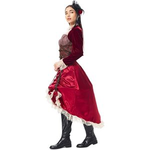 ชุดคอสเพลย์สตีมพังก์สำหรับผู้หญิง ชุดกำมะหยี่สไตล์เรอเนซองส์ ชุดโจรสลัดยุคกลาง ชุดคอสเพลย์ฮาโลวีน - Product Image 4