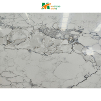 Pierre de quartz super blanche/dalle de quartz conçue pour les comptoirs de cuisine, quartz blanc pur