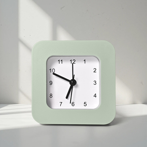 Horloge de bureau vintage en ABS, forme carrée, aiguille en métal, horloge <span class=keywords><strong>numérique</strong></span> de bureau traditionnelle - Product Image 3