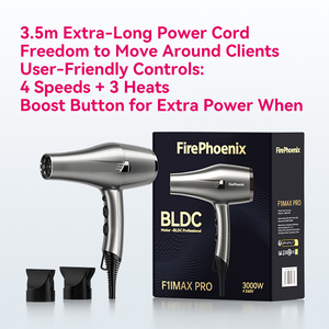 <span class=keywords><strong>S</strong></span>èche-cheveux ionique professionnel FirePhoenix F1Max Pro, moteur BLDC 21 m/<span class=keywords><strong>s</strong></span>, 3000 W, avec <span class=keywords><strong>2</strong></span> concentrateurs résistants à la chaleur, cordon de 3,5 m - Product Image 6