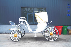 Carroza Eléctrica sin Caballos para Turismo al por Mayor con Asientos Blancos, Elegante, Duradera, Personalizable y Económica - Product Image 4