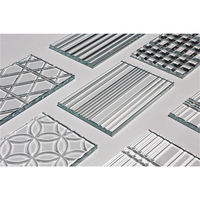 Panneau en verre dépoli gravé à l'acide avec logo personnalisé pour meubles de cabinet, vente en gros, fourniture d'usine