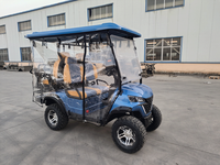 Voiturette de golf électrique classique économique avec moteur 4KW, batterie sans entretien, autonomie de 70-90 km, sièges de luxe pour usage personnel