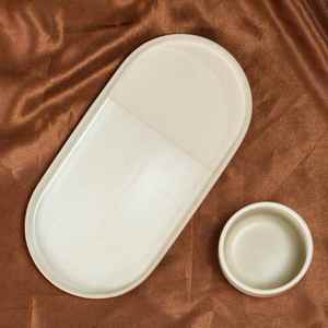 Vintage Ceramic Cappuccino Coffee <b>Cup</b> Creative Beige Color Stoneware Tea Water <b>Cup</b> with Dessert Plate for Afternoon Tea - Product Image 4
