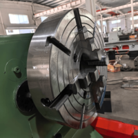 Tour horizontal CNC robuste Yade CW6163E, largeur de guidage 550 mm, alésage de broche 105 mm, longueur de pièce maximale 1000 mm, 3 mors