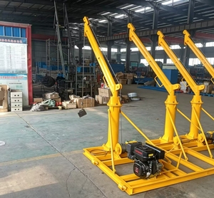 Équipement de construction - Mini-grue compacte portable à 360 degrés pour extérieur - Matériaux - Grue à essence - Grue essence/diesel - Product Image 1