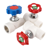 Robinet de coupure manuel PPR à fermeture lente, traversant, PN25, haute pression, résistant à la corrosion pour conduite d'eau