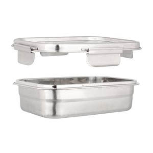 Kotak Bekal Stainless Steel Ramah Lingkungan dengan Sekat Kotak Makan Sekolah Kotak Makan Siang yang Dapat Digunakan Kembali - Product Image 5