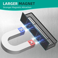 Étagère à épices magnétique en métal avec organisateur de réfrigérateur mobile à trois niveaux et support à crochets pour la cuisine