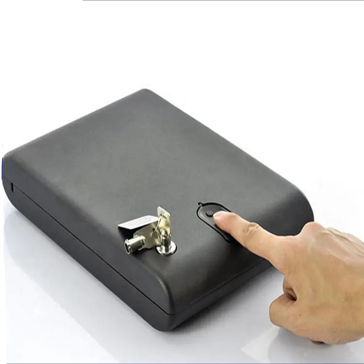 China Supplier Cheap Price Portable Power Protection Biometric Fingerprint Mini Gun Cases Key Safe Box
