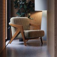 Canapé d'angle de luxe moderne pour salon, ensemble de meubles, fauteuil nordique en bois, chaise d'hôtel convertible en tissu