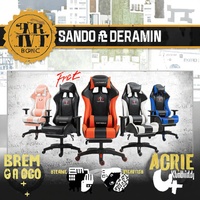 Chaise de bureau et de jeu ergonomique confortable, design moderne, chaise pivotante pour ordinateur, matériau en tissu