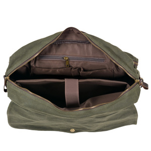 Sac à bandoulière rétro pour hommes Mallette en toile transfrontalière Sac messager en toile à l'huile et à la cire Sacoche pour ordinateur portable - Product Image 5