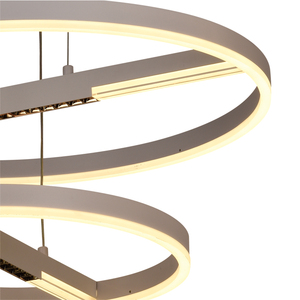 Độ sáng cao nhôm treo phòng khách phòng ngủ trang trí ánh sáng vàng sang trọng hình chữ nhật LED ánh sáng mặt dây chuyền - Product Image 6