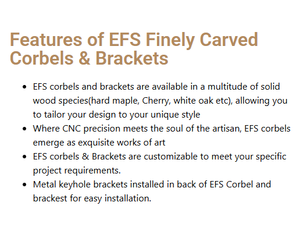 Corbeaux en bois massif de style mid-century - Durables, écologiques, surface lisse, longueur de 9 pouces, installation facile, maison, hôpital, villa, hôtel - Product Image 4
