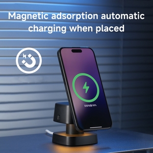 Nouveau Chargeur Sans Fil Magnétique Pliable 4-en-1 Multifonctionnel 15W en Forme de Champignon pour <span class=keywords><strong>iPhone</strong></span> 17 Pro Max – Support <span class=keywords><strong>Portable</strong></span> X13 - Product Image 3