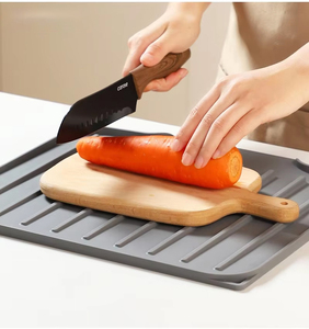 Tappetino Rettangolare Antiscivolo in Silicone con <span class=keywords><strong>Pendenza</strong></span> di Drenaggio; Sottopiatto Minimalista per Asciugatura Piatti e Ciotole per <span class=keywords><strong>Lavello</strong></span> da <span class=keywords><strong>Cucina</strong></span> - Product Image 4