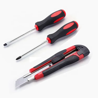 Elehand – Kit d'outils portables 47 pièces avec sac en toile, tournevis, pinces, clé à molette, marteau, lime – Trousse de réparation pour la maison