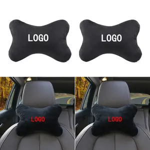 Bantal sandaran leher kursi mobil LOGO kustom bantal sandaran leher kepala otomatis bantal sandaran leher sandaran kepala mobil empuk nyaman