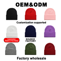 Produits d'hiver, chapeaux d'hiver en coton doux, broderie personnalisée du logo, bonnet en tricot, chapeau de haute qualité, bonnets personnalisés avec logo