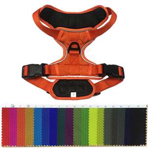 ペット用品卸売通気性カスタムメッシュナイロンソリッドペット反射犬用ハーネス - Product Image 4