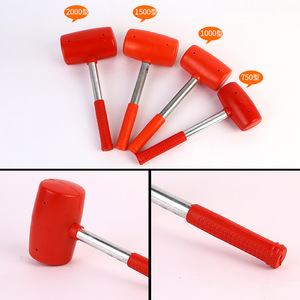 Marteau en caoutchouc Mo Xuan avec manche en acier et tête ronde, outil d'installation de carreaux de sol, types 750, 1000, 1500, 2000 - Product Image 5