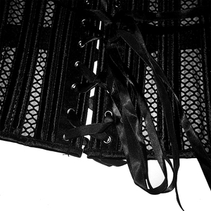Corset amincissant <span class=keywords><strong>médiéval</strong></span> d'été à 26 baleines en acier, 2 pièces, avec gaine de taille détachable, haut corset ajouré et respirant - Product Image 5