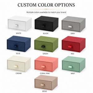 Caja de Almacenamiento de Joyería Personalizada con Impresión de Logotipo, Colores Elegantes para Anillos, Pendientes, Pulseras, Regalos y Empaque Minorista - Product Image 3