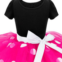 Livraison rapide été enfants fille Tutu robes à manches courtes à pois Minnie Costume enfant en bas âge filles robe de princesse