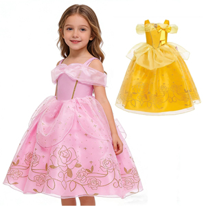 Robe de princesse <span class=keywords><strong>Belle</strong></span> à épaules dénudées, collection Halloween pour filles, costumes de cosplay pour fête, carnaval, <span class=keywords><strong>la</strong></span> <span class=keywords><strong>Belle</strong></span> <span class=keywords><strong>et</strong></span> <span class=keywords><strong>la</strong></span> Bête, inspirés de films <span class=keywords><strong>et</strong></span> de séries TV, en promotion - Product Image 1
