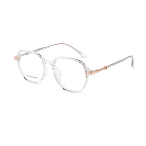 Danyang Glasses 06-8816 Punk Print Square All Face Shapes Women Prescription Glasses Full-Rim Transparent Eyeglass Frame