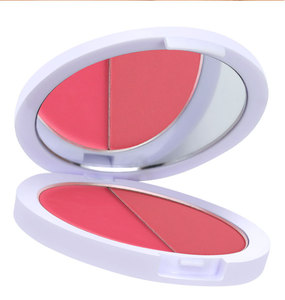 Colorete en Polvo Dúo Halal Mineral Químico de Lujo, Resistente al Agua, Acabado Mate, Aspecto Natural, Marca Privada - Product Image 1