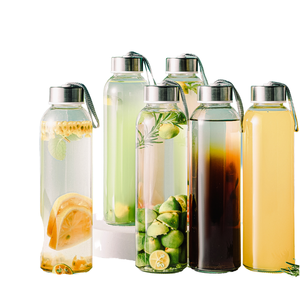 Bouteille d'eau en verre personnalisée avec logo par sublimation, capacité de 10 oz à 34 oz, sans BPA, écologique, anti-fuite, compatible micro-ondes et lave-vaisselle - Product Image 1