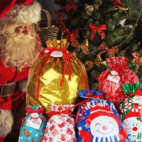 Weihnachten präsentiert Party Favor Folie Urlaub Kordel zug Wickels äcke Beutel Weihnachts geschenk Tasche