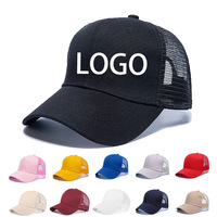 Gorra de Béisbol de 6 Paneles de Malla de Algodón Puro para Verano con Logotipo Impreso y Bordado para Publicidad, Venta al por Mayor, Protección Solar para Exteriores