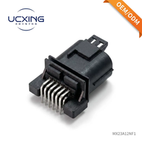 Connecteur automobile MX23A12NF1 12 broches à angle droit, étanche, pour carte ECU, connecteur mâle scellé à 90 degrés pour unité de commande moteur