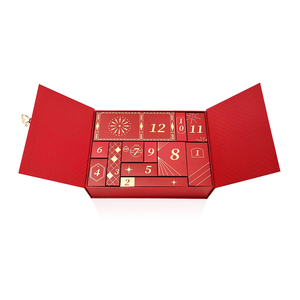Tùy Chỉnh Phân Hủy Sinh Học Vẻ Đẹp Mỹ Phẩm Lớn 12 Ngày Rỗng Giáng Sinh Advent Lịch Hộp Quà Tặng Bao Bì - Product Image 4