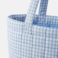 Sac de plage et de voyage pliable en coton réutilisable avec impression de logo personnalisable de grande taille ; Idéal pour le travail et comme sac fourre-tout cadeau