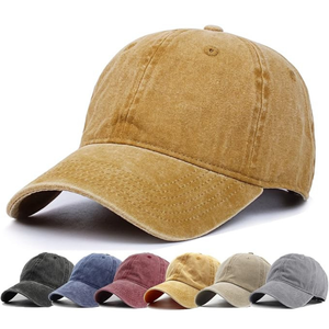 3-Pack <b>Vintage</b> Washed Cotton Baseball Caps Adjustable Low Profile Unisex Classic Twill Fabric Dad <b>Hats</b> with Curved Brim for Men - Product Image 1