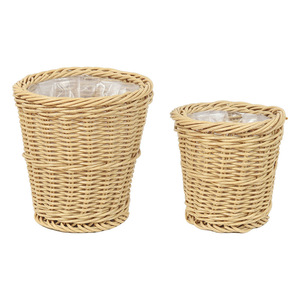 Panier à plantes tissé floral beige neuf Tianhe Guangnian, fait main, souple, pour succulentes, pot de fleurs <span class=keywords><strong>d</strong></span>'<span class=keywords><strong>intérieur</strong></span> et <span class=keywords><strong>d</strong></span>'extérieur, vente en gros - Product Image 5