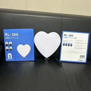 Lumière de diffusion en direct de 18 pouces en forme de coeur Love Full Screen Dimmable Beauty Fill Light avec <span class=keywords><strong>t</strong></span>élécommande pour <span class=keywords><strong>Youtube</strong></span> Video Photo Studio - Product Image 5