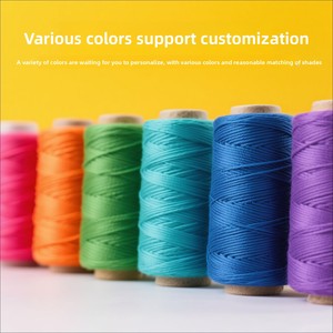 Hilo plano encerado de nueva temporada 1.0mm 180m <span class=keywords><strong>Modelo</strong></span> 210/16 para costura artesanal DIY, artículos de cuero y tejido textil de Guangdong - Product Image 5
