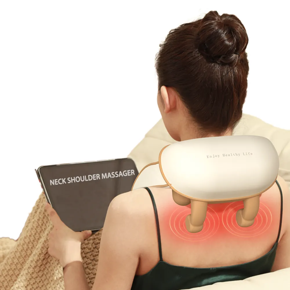 Muscle Pain Solving Problem Wellness 5D Kneading Infrared Heating Neck and Shoulder Massager Pain Relief Top Rank Belt Products